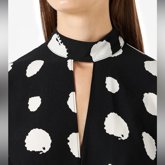 NWT! POLKA DOT KEYHOLE MAXI EVENING DRESS WITH SIDE SLITS 😍 - Picture 6 of 6